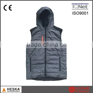 Light Duck Down Padded Winter Tartan Safety Vest thumbnail-1