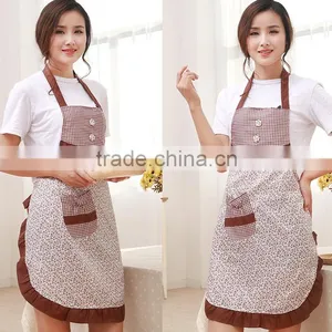 Fashionable Kitchen Waterproof and Oil Floral Sleeveless Apron Promotional Aprons Customized Advertising thumbnail-5