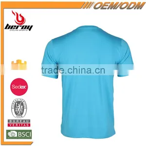 Breathable and Quick-dry Mens Fitness T-shirt With Face Print Gor Wholesale thumbnail-3
