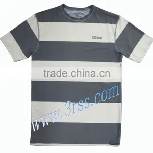 Flat Lock Stitching Men Rash Tee Shirts With UPF50+ thumbnail-1