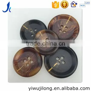 Cloth Coat Black Deep Coffee Color Copy Horn Buttons thumbnail-1