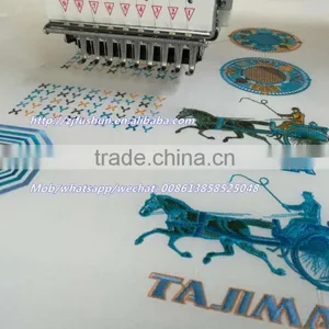 Fushun 912 9colors 9needles 12heads Flat Computerized Embroidery Machine thumbnail-2