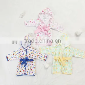 100% Cotton Velour Reactive Printing Towel Bathrobe thumbnail-1