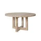 Modern Style Solid ELM White Oak Walnut Dining Table Customized thumbnail-1