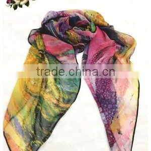 PRINTED POLYESTER SCARF thumbnail-2