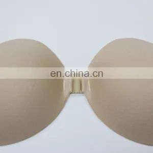 ES6610 Golden Wholesale Fashion Sexy Breathable Invisible Nude Silicone Free Bra for Women thumbnail-4