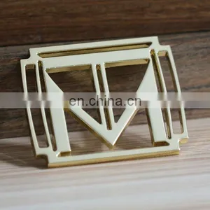 Hot Selling Hardware Decorations Gold Metal Labels for Clothing and Handbag thumbnail-1