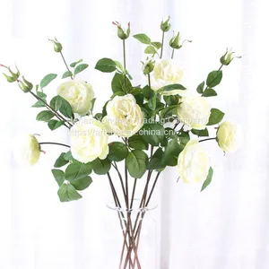 Wholesale Price Long Branch Artificial Crystal Rose For Wedding Decor thumbnail-4