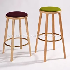 Solid Wood Bar Stool With Different Seat Height thumbnail-5
