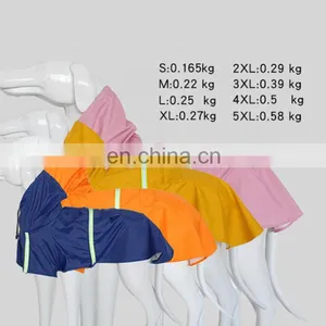 Factory Wholesales Dog Raincoat Waterproof Pet Hoodie Full Cover Reflective Pet Raincoat thumbnail-3