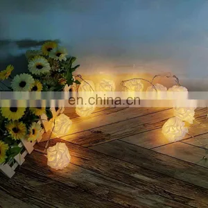 Valentine's Day Party Unique LED Fairy Cloth Rose String Light For Wedding Holiday thumbnail-4
