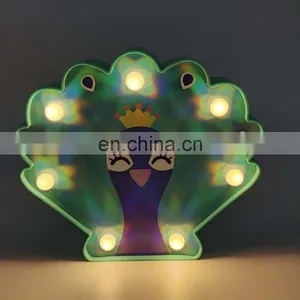 Plastic Peacock Shaped Fairy Holiday Light Battery Light For Home Decoration thumbnail-1
