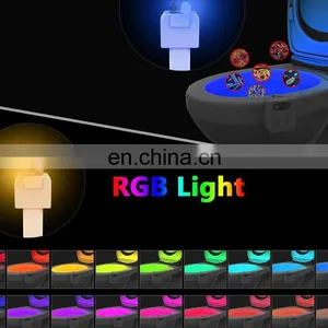 Motion Activated 16-Color Changing Battery Operated Waterproof UV Sterilization Led Toilet Night Light Motion Sensor thumbnail-3