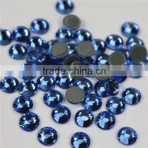Wholesale Light Blue Hot Fix Rhinestone for Rhinestone Logo Girl Bags Clothes thumbnail-1