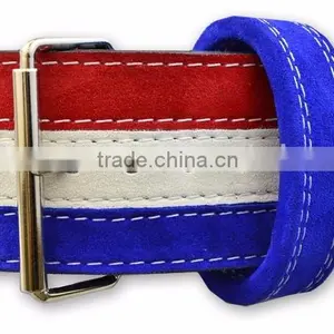 Professional Fitness Weightlifting Power Gym Belt Genuine Leather Belt 4" Three Colors thumbnail-1