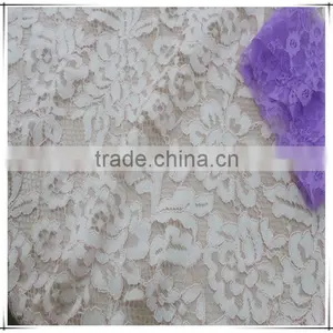 Polyester Bright Lace Fabric Cheap 2015 Organza Lace Fabric thumbnail-2