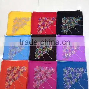 S120 Fashion Big Size Scarf Saudi Arabia Super Square Muslim Scarf thumbnail-2