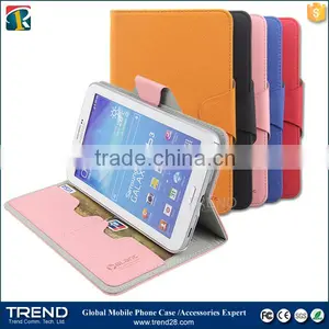 China Supplier Kickstand Folding Leather Case for Samsung Tab 3 thumbnail-5