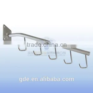 5 Hooks Metal Chrome Slatwall Display Accessories thumbnail-3