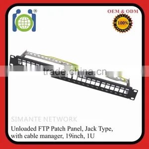 19 Inch 1U Unloaded 24 Ports Patch Panel thumbnail-2
