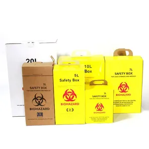 3l 5l 7L10l 15l 20l Sharp Boxes Medical Waste Container Box Collection Paper Safety Box for Syringe thumbnail-1