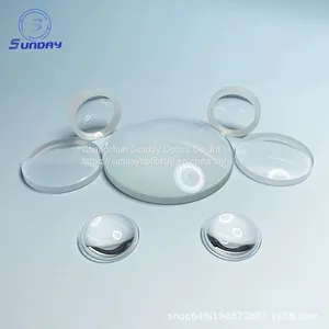UV Fused Silica Double Convex Lens Dia.25mm EFL 500mm Wavelength: Customer Design thumbnail-1