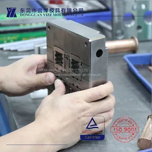 High Precision Plastic Injection Mold for PA66+30GF Blue Moving Contact Holder Suppliers Solution thumbnail-3