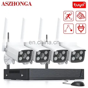 Tuya Smart Home 8CH Wireless 1080P 3MP 5MP NVR Kit Security CCTV WIFI Camera System Outdoor Waterproof Security System thumbnail-2