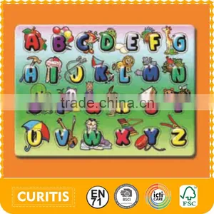 2015 Hot Sale Kids Puzzle Wholesale Letter Toys Letter Game For Little Children thumbnail-1