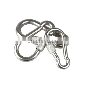 Heavy Duty Zinc Plated Snap Hook Simple Stainless Steel Safety Swivel Carabiner Snap Metal thumbnail-4