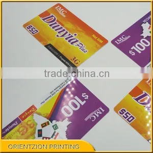 Professional Quality Plastic Pvc Scratch Calling Card With Scratch Panel thumbnail-2