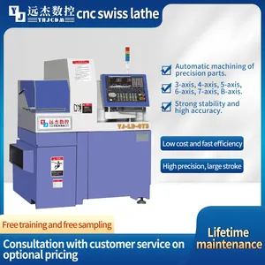 Heavy Duty 6 Axis Swiss Lathe Live Tools CNC Lathe MachineChinese Manufacturer YUANJIE CNC thumbnail-1