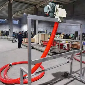 Mobile Grain Loading Machine a New Type of Tube Screw Conveyor Mounted Rubber Tube Grain Suction Machine thumbnail-4