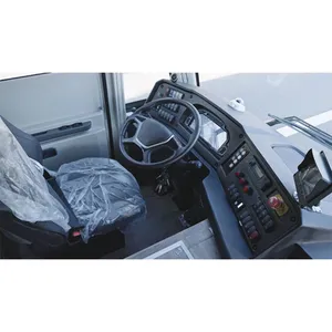 Multiple Doors 100 Passengers Airport Shuttle Feeder Bus Front Engine 14m Automatic Transmission Shuttle Bus thumbnail-4