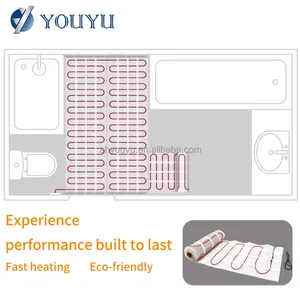 China Factory Wholesale Modern Design Electric Floor Heating Mats With Easy Installation 110-240V thumbnail-5