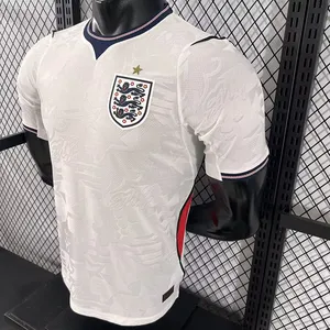 2627 England Home Player Version Jersey, Same Style as the Men’s Short-Sleeve Soccer Shirt for the USA, Canada, and Mexico World Cup thumbnail-4