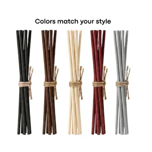 Eco Sustainable Rattan Reed Diffuser Sticks Natural Black Color for Fragrance Diffusion Stylish Design thumbnail-1