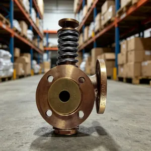 CB/T3265-94 Marine Level Gauge Self-Closing Valve DN25 PN0.1 Bronze Flanged Cock thumbnail-4