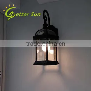 Aluminum Lantern Outdoor Solar Wall Light 110V/Exterior Lighting Fixture thumbnail-3