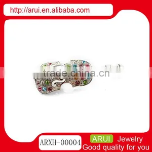 Direct Buy China Fashion Jewelry New 2014 Rhinestone Violin Brooches thumbnail-1