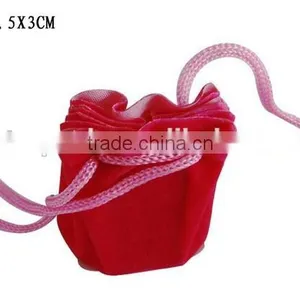 China Factory Custom Lovely Velvet Jewelry Pouch Bag Manufactures B28 thumbnail-1