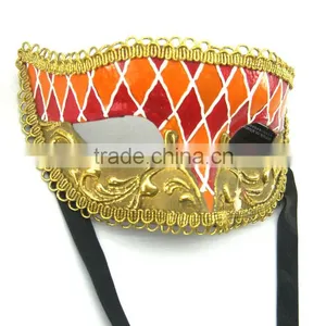 Princess Venice Men and Women Half Face Lace Hollow Led Mask Carnival Half Face Mask thumbnail-2