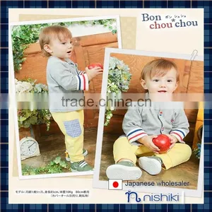 2016 Japanese Wholesale Products Cute Baby Boy Cardigan Outfits Infant Wear Children Garment Toddlers Kids Clothing thumbnail-1