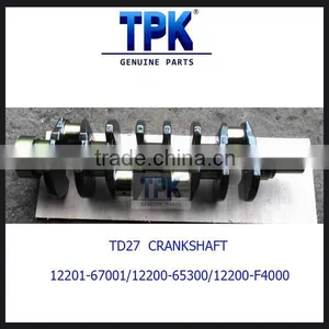 TD27 TD27T Forged Steel Crankshaft, Cast Crakshaft 12201-6700 12200-65300 12200-F4000 thumbnail-1