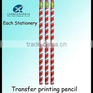 2014 Promotional 7inch HB Heat Transfer Printing/printed Office Using Pencil With Eraser thumbnail-1