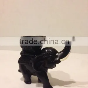 Thai Elephant Resin With Light Holder and Tunsk thumbnail-1