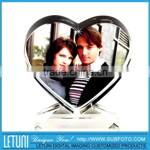 Heart Shape Wedding Crystal Frame thumbnail-1