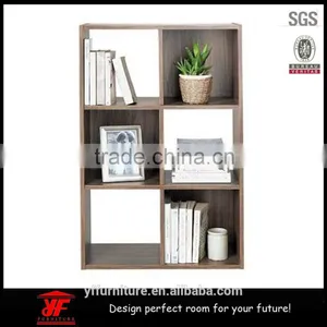 Wood Unit Walnut Vinyl Storage Shelfs Shelving DVDs Bookcase Furniture thumbnail-2