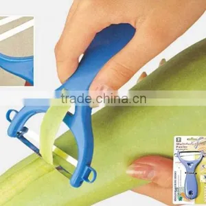 ABS+S/S 13.2*8.8 Kitchen Tools Stainless Steel Fruit&vegetable Peeler/stainless Potato Peeler/manual Peeler thumbnail-1