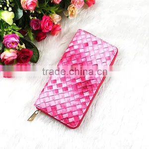 Good Qulity Hot Selling Ladies PU Leather Long Slim Multicolor Purse Women Wallet thumbnail-1